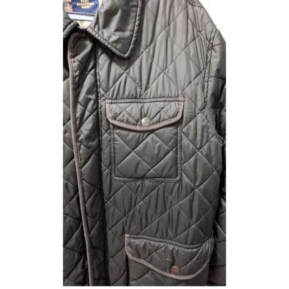 HART SCHAFFNER MARX Classic Fit Quilted Jacket w/ Suede Accents Size XL - Picture 4 of 12